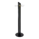 Swivel coat rack in black lacquered wood and brass