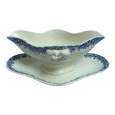 Gien large gravy boat in opaque porcelain