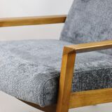 Fauteuil vintage gris, années 1970