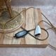 Large vintage lamp in moulded brass – Phoenix – onyx base – 1960s/70s