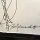 Lot of 2 framed fashion illustrations Paco Rabanne