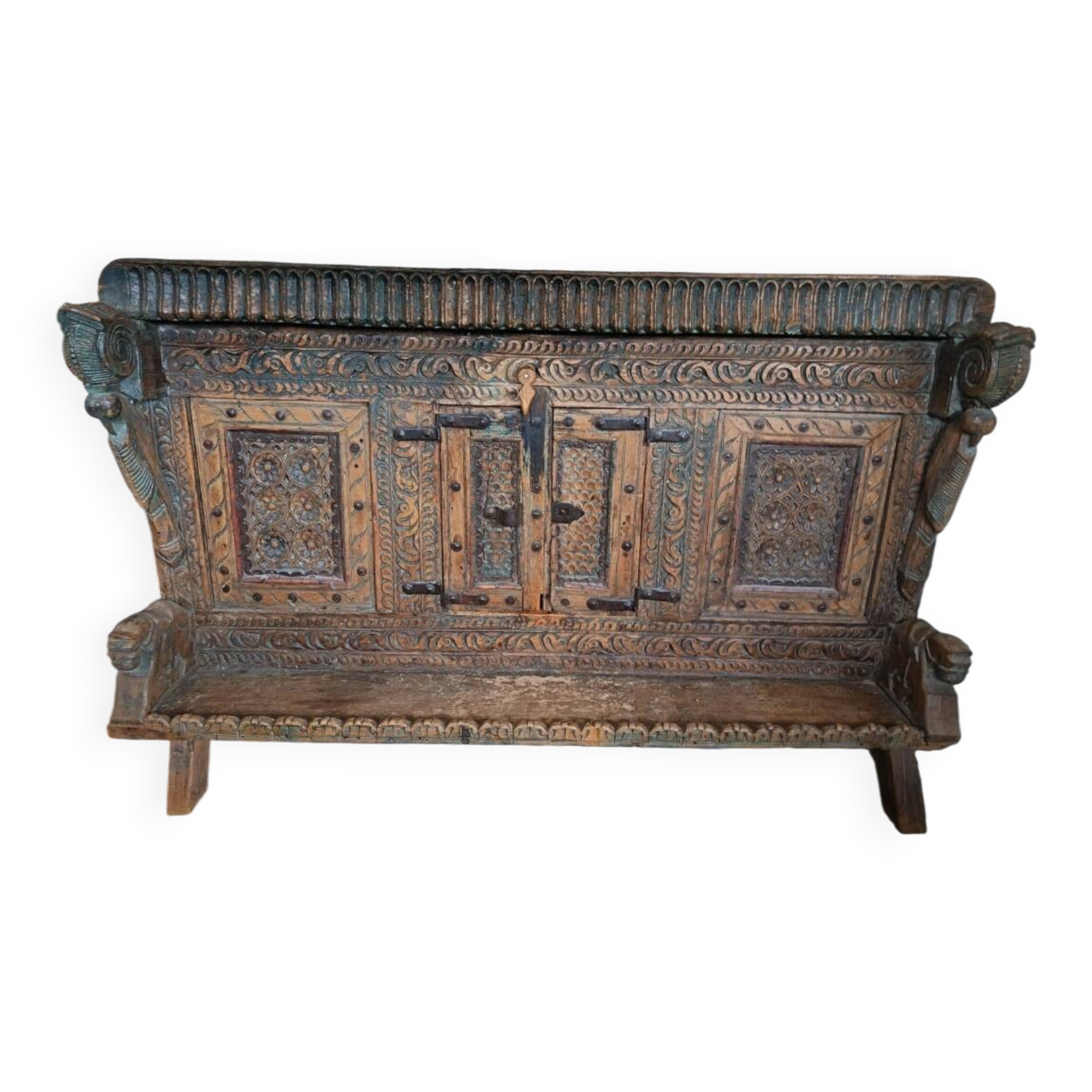 Indian buffet made of wood and iron