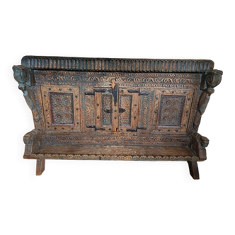 Indian buffet made of wood and iron