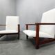 Pair of Mid-Century Pine Lounge Chairs, Czechoslovakia 1970s