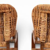 Set of 2 Bauhaus rope-weave chairs by Erich Dieckmann, 1930