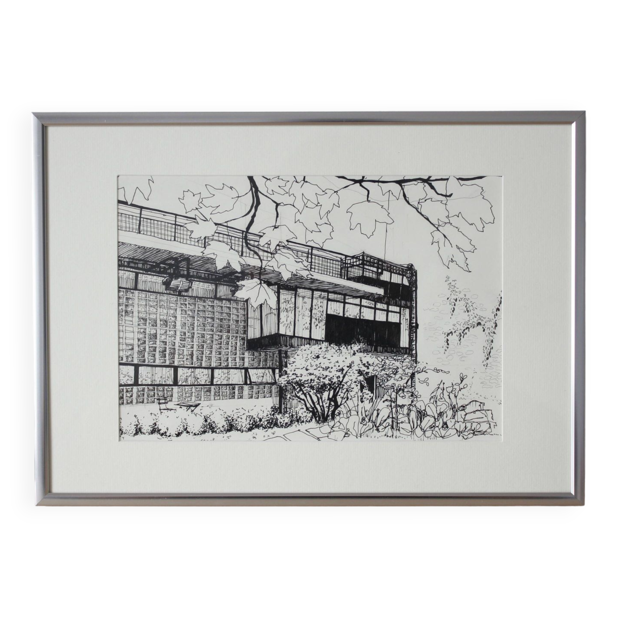 Drawing The glass house