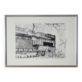 Drawing The glass house