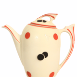 Teapot 50s black and red Bavaria