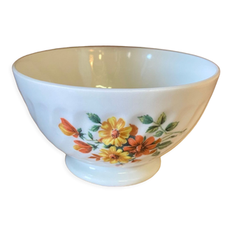 Old orange flower bowl