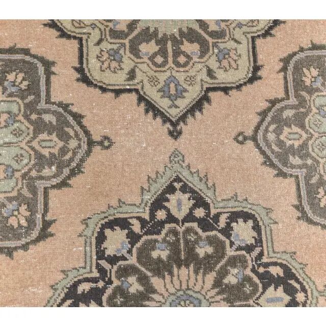 1970s Turkish Oushak Wool Runner Rug 92x373