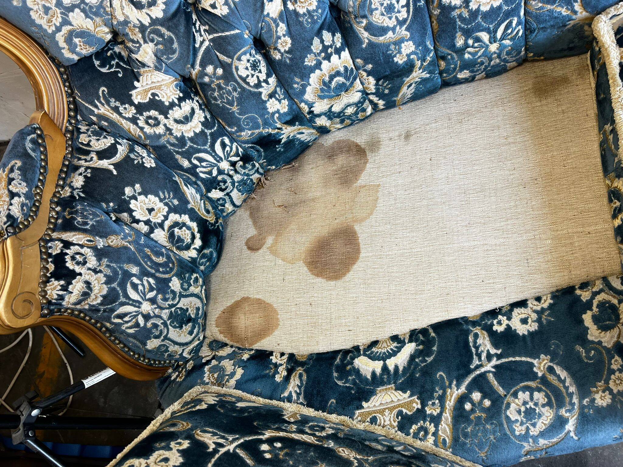 retro vintage baroque sofa