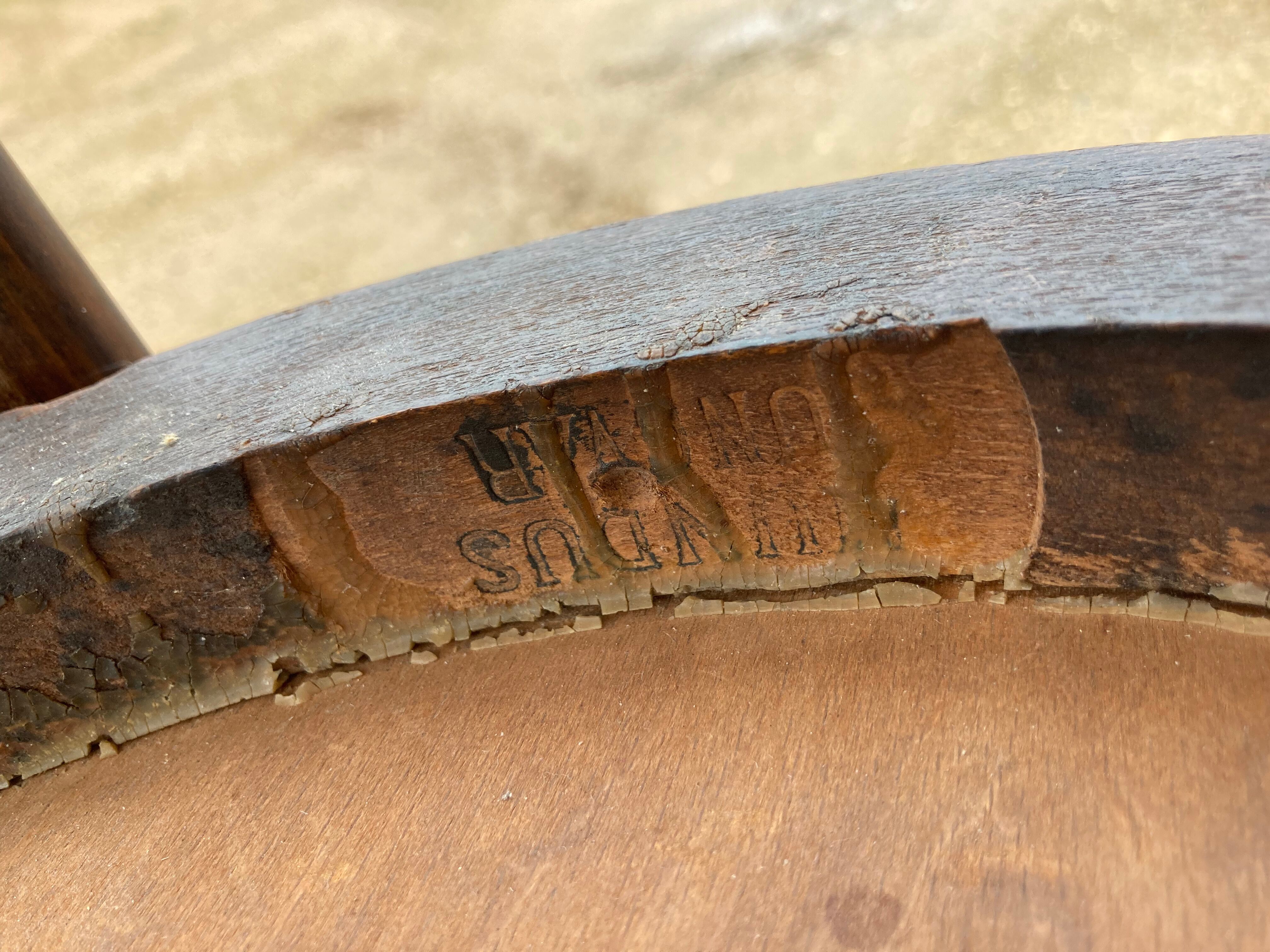 6 mismatched bistro chairs