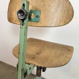 Green Industrial Workshop Chair, 1950s