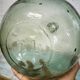 Demijohn green 7 liters in blown glass