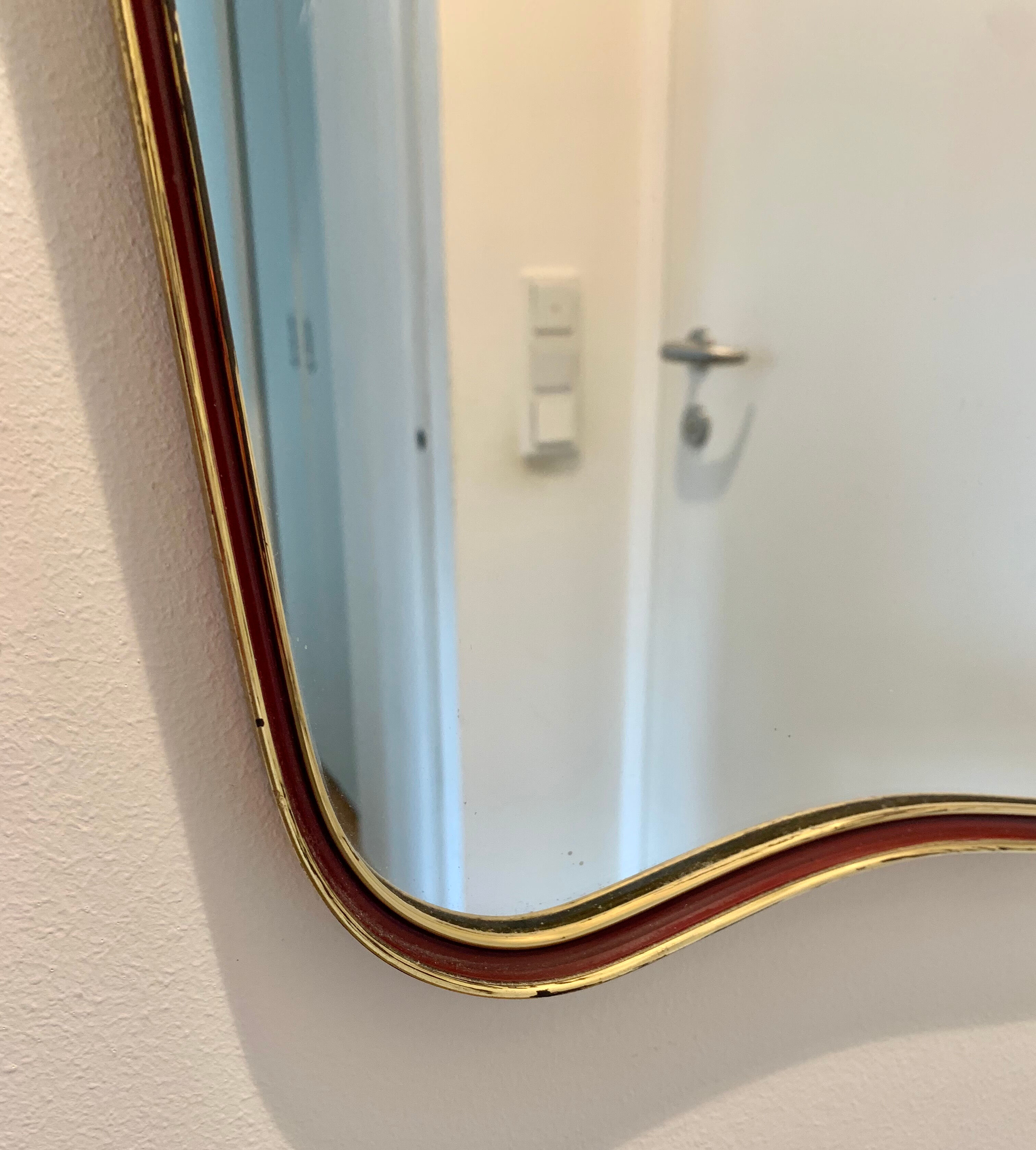 Mid-century wall mirror, 60x39cm, 1960