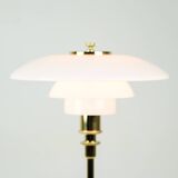 Lampe de table portable PH 2/1 en verre opale blanc par Poul Henningsen