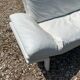 Danish Komfort white leather sofa