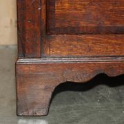 Commode Mule anglaise XVIIIe siècle à dessus pliant en chêne Georgian