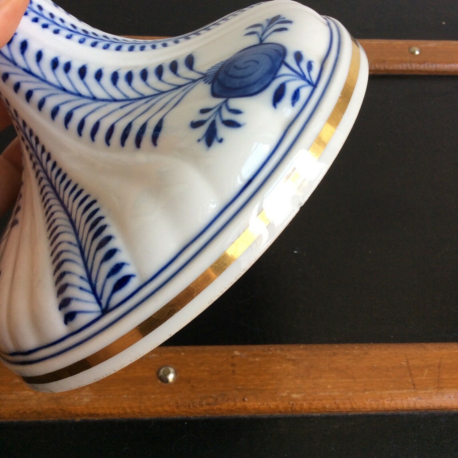 Meissen porcelain candle holder