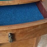 Art Deco walnut pedestal table 1930