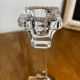 Pair of crystal candlesticks, Villeroy & Bosh