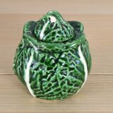 Vintage Ceramic Bordallo Pinheiro Cabbage Salt Shaker, Portugal 60s