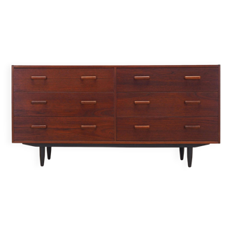 Commode en teck, design danois, années 1970, production : Danemark