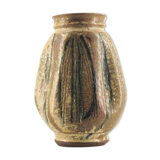 Vintage ceramic vase in earth tones, from Denmark
