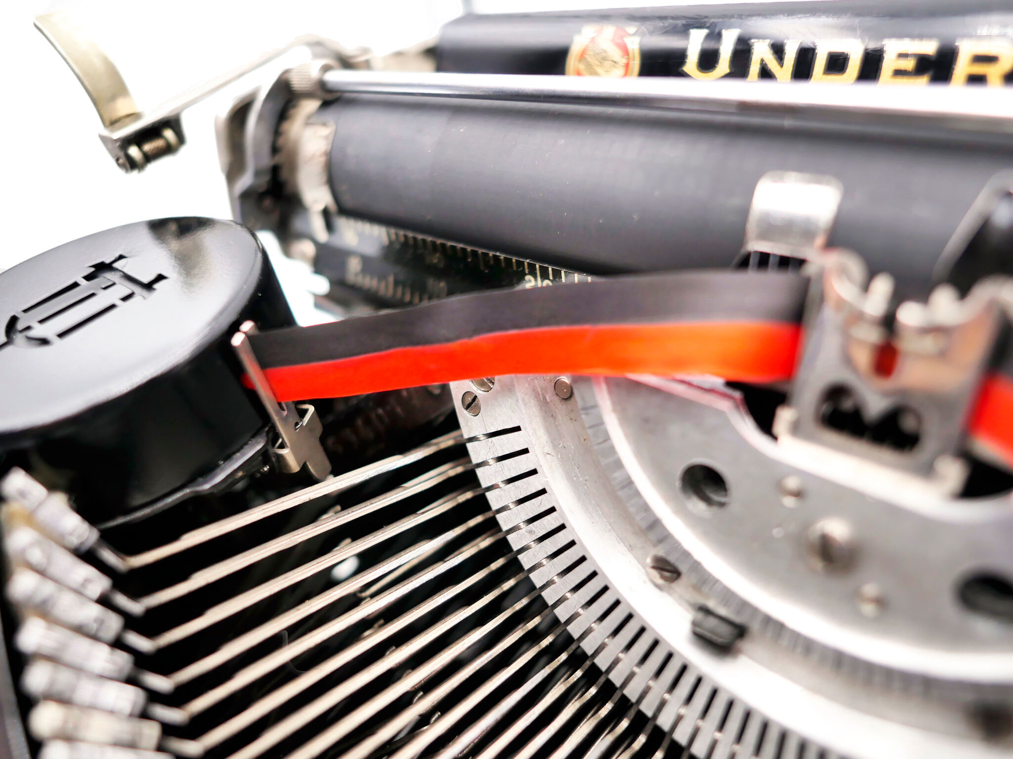 Underwood Portable 4 Bank Typewriter Revised New Black Ribbon 1930