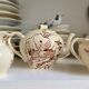 3-piece tea and coffee service KG Lunéville in brown ironstone