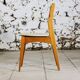 4 Danish chairs in beech wood and skai, 1960