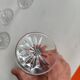 12 Saint Louis crystal glasses, Camargue model, circa 1970.