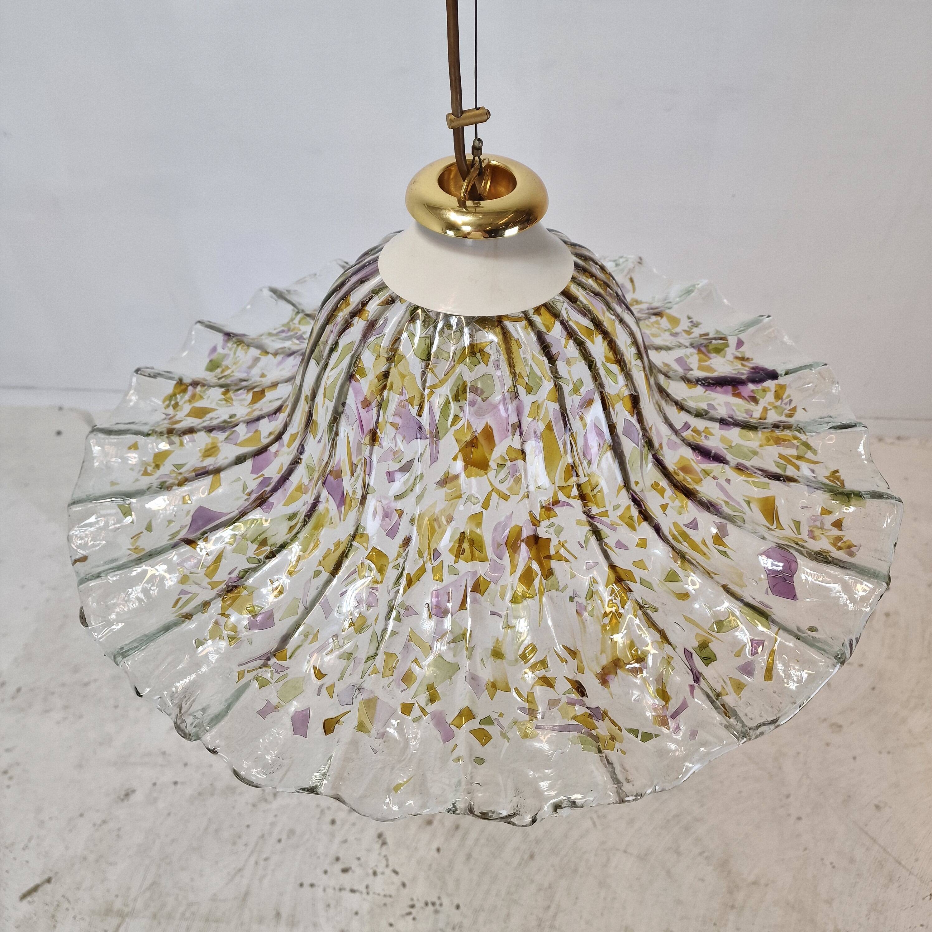 Murano Glass Pendant Lamp by "La Murrina", Italy 1980s