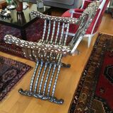 Syrian Armchair in Mother-of-Pearl and Ebony