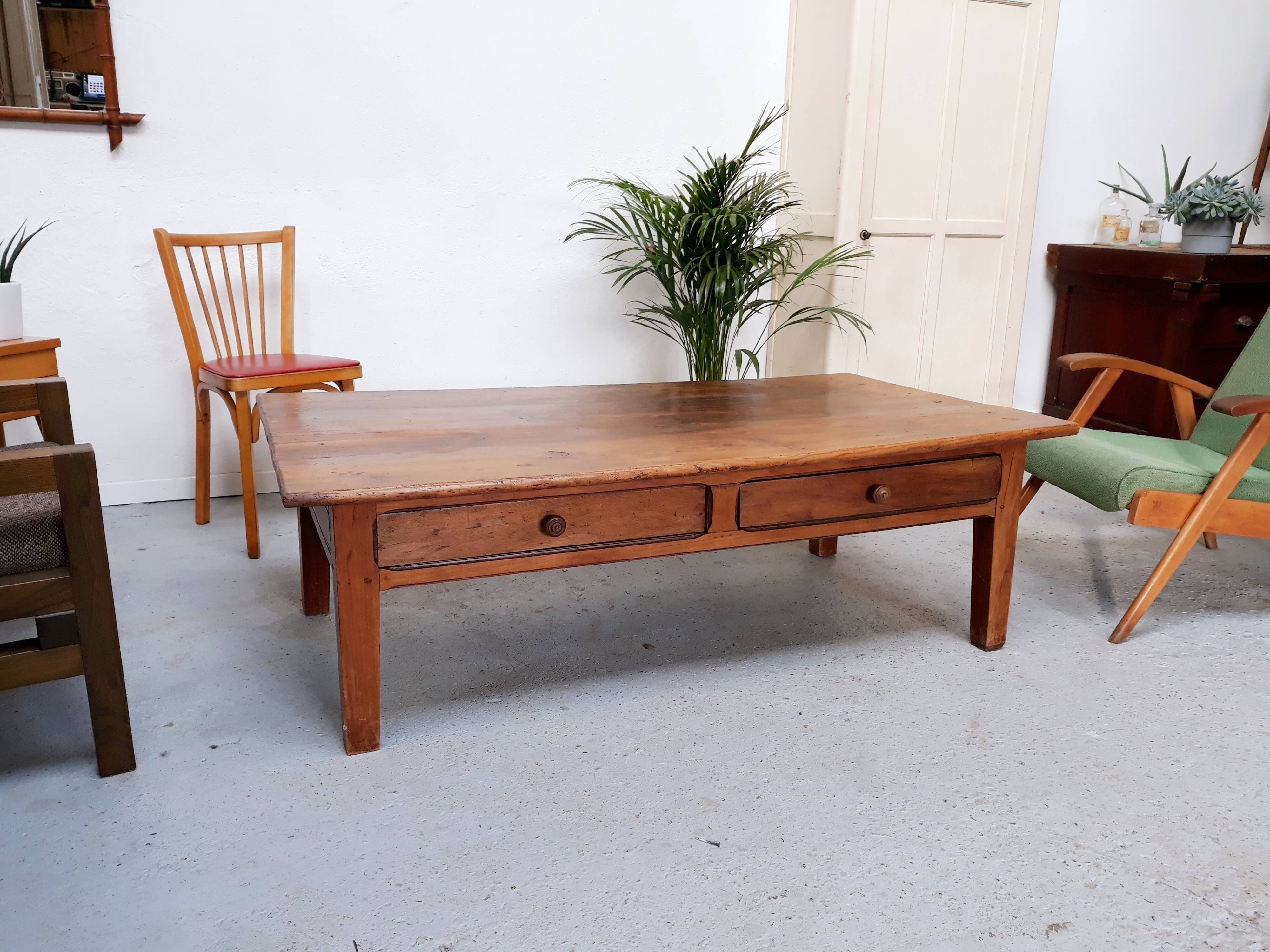 Vintage wood farm table