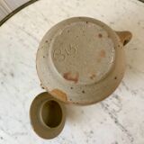 coffee service 6 cups and saucers, teapot and sugar bowl in ceramic / pottery / stoneware years 50-6