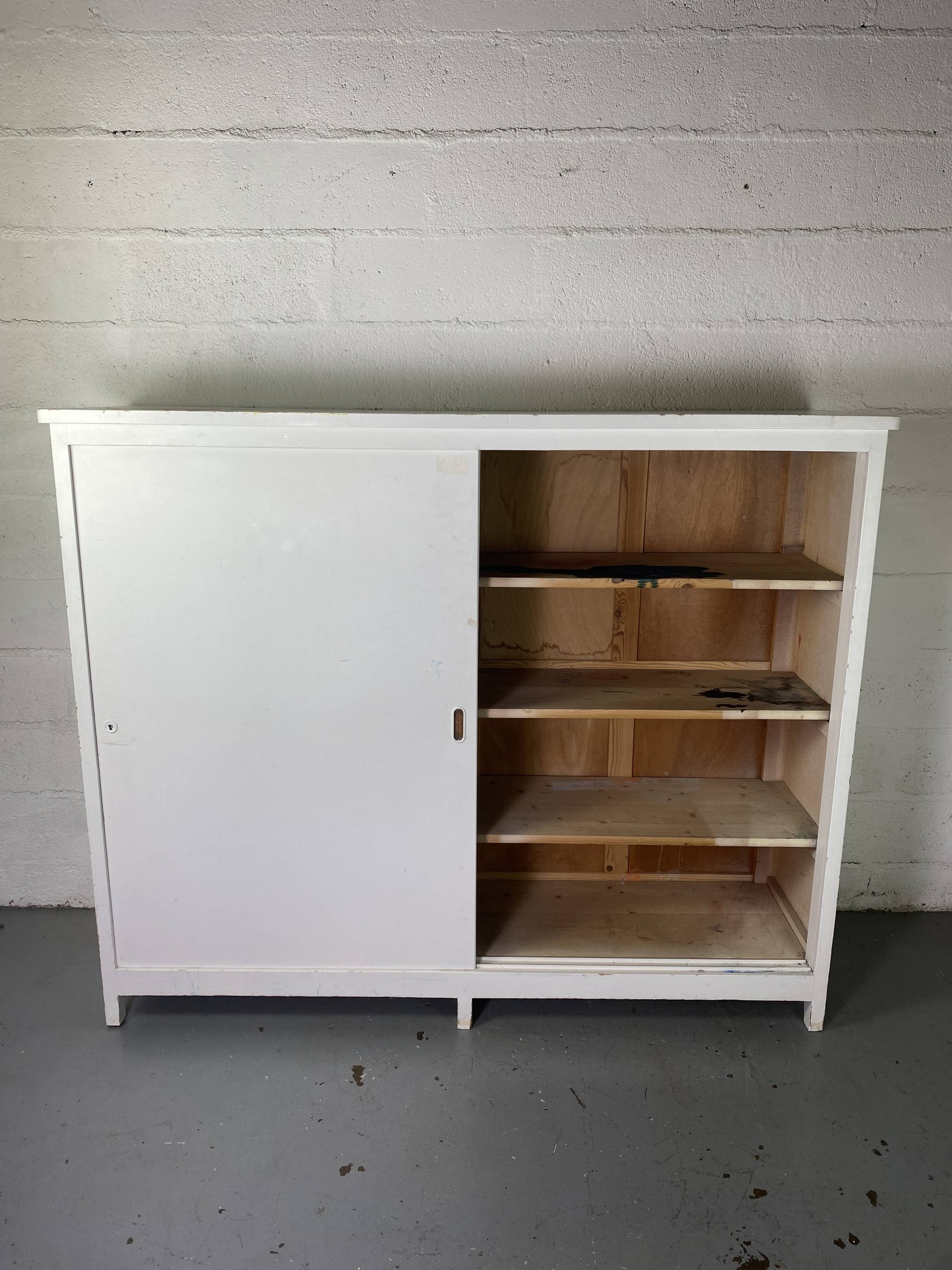 White school cabinet