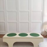 table basse, bois laquée  emiel veranneman & vasarely