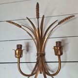 Sconces to ears of wheat and golden foliage