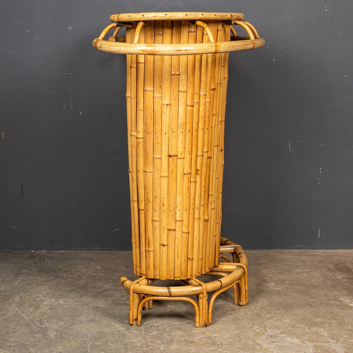 20thc italian standing bamboo tiki bar c.1960