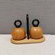 Pepper and salt grinders designed by jörgensen and nissen for bodum Denmark