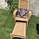 Set 2 sun loungers and table 60s