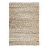 Braided jute rug with diamond patterns 160x230 cm
