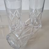 3 high-quality crystal tumblers