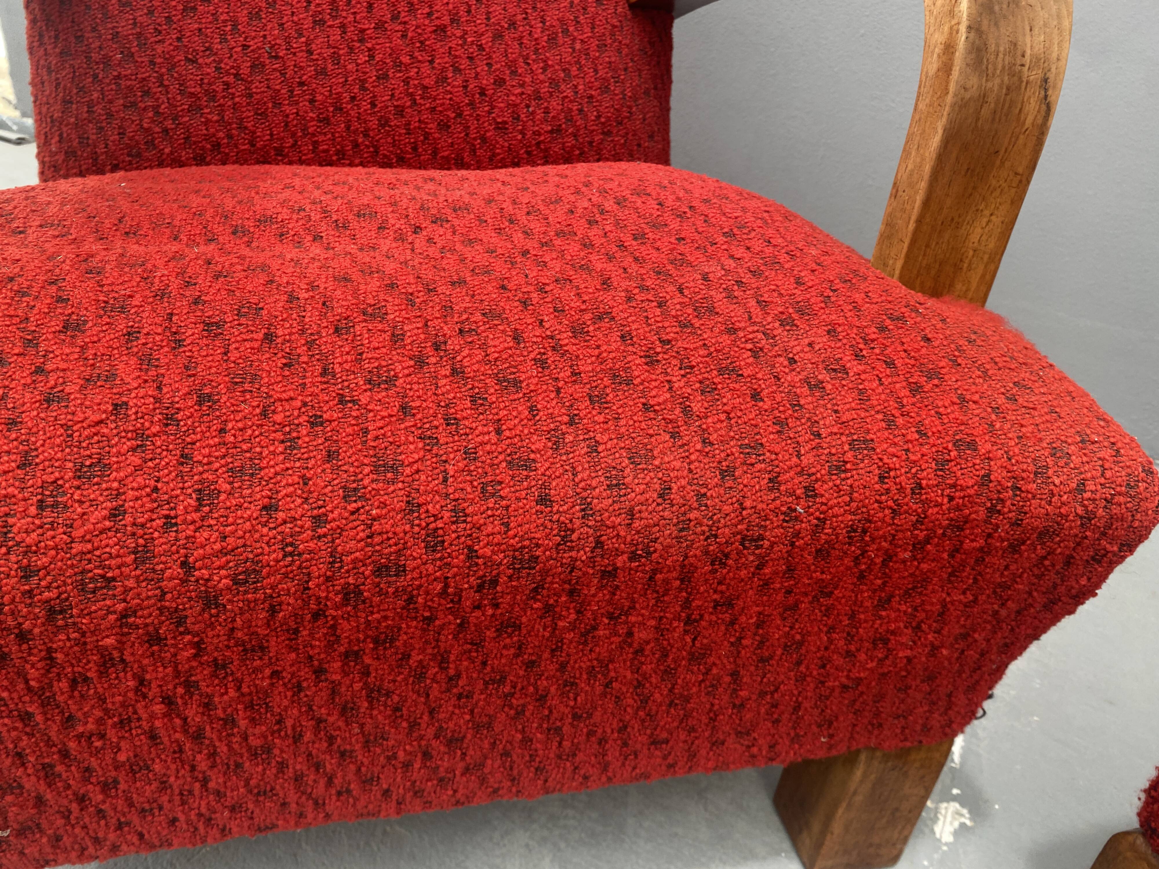 Paire de fauteuils ART DÉCO en bois courbé, années 1930