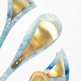 Agate lamp sculpture. Work of art craftsmanship.