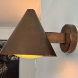 Vintage copper and opaline wall light, BEGA 1960