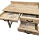 Vintage industrial wooden side table/desk