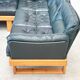 1970's dark green German corner bench