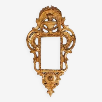 Miroir De Chambre - Miroir De Mariée - Bois Doré - époque : XVIIIème Siècle
